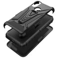 thumbnail image 2 of For Kyocera Durasport 5G Durasport 5G UW Holster Belt Clip Kickstand Design Phone Cover With Free Tempered Glass Screen Protector - Black, 2 of 6