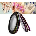 thumbnail image 3 of 10 Pcs Color Glitter Nail Striping Line Tape Sticker Art Decorations DIY Tips Salon for Polish Gel Manicure Set, 3 of 4