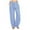 Blue, variant on FNFYFH Clearance Cotton Linen Pants for Women Drawstring Elastic Waisted Pant with Pockets Solid Wide Leg Trouser,Purple