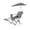 Grey, variant on Sport-Brella Grey Camping Chair, with Clamp-On Sun Shade