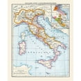 thumbnail image 2 of Droysen 15x18 White Modern Wood Framed Museum Art Print Titled - Lombards Italy  - Droysen 1886, 2 of 4