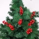 thumbnail image 5 of FloreceBien 20 piezas de tallos de bayas de acebo rojas con purpurina navideña, artificiales para adornos de árboles de Navidad, 5 of 5