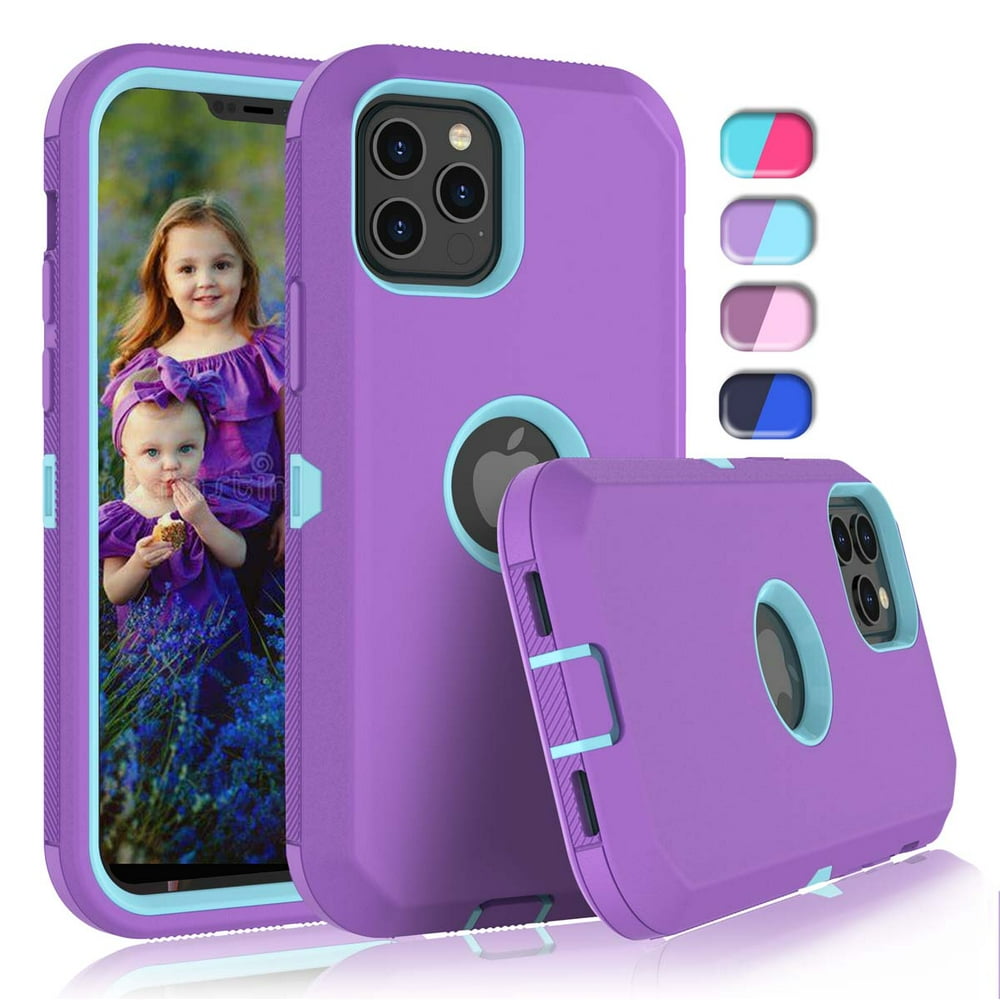 iPhone 12 Cases, Sturdy Phone Case for iPhone 12 Pro 6.1", Tekcoo Full