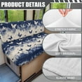 thumbnail image 6 of XYZCANDO Butterfly RV Dinette Cushion Covers Stretchable RV Accessories for Inside Couch Cushion Covers Washable Furniture Covers for Sofa and Loveseat 1 Backrest Cover and 1 Bench Cover Blue, 6 of 7