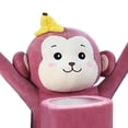 thumbnail image 6 of jiaping Cartoon Animal Tissue Holder Hanging Tissue Case Trash Bin Car Accessories Soft Monkey, 6 of 7
