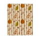 thumbnail image 2 of Cortina de baño, poliéster, impermeable, impresa, diseño de calabazas de cosecha de otoño y acción de gracias del Día de Acción de Gracias, amarillo A, 2 of 6