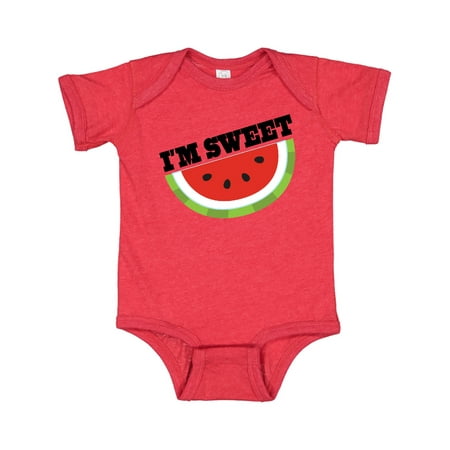 

Inktastic I m Sweet Watermelon Gift Baby Boy or Baby Girl Bodysuit