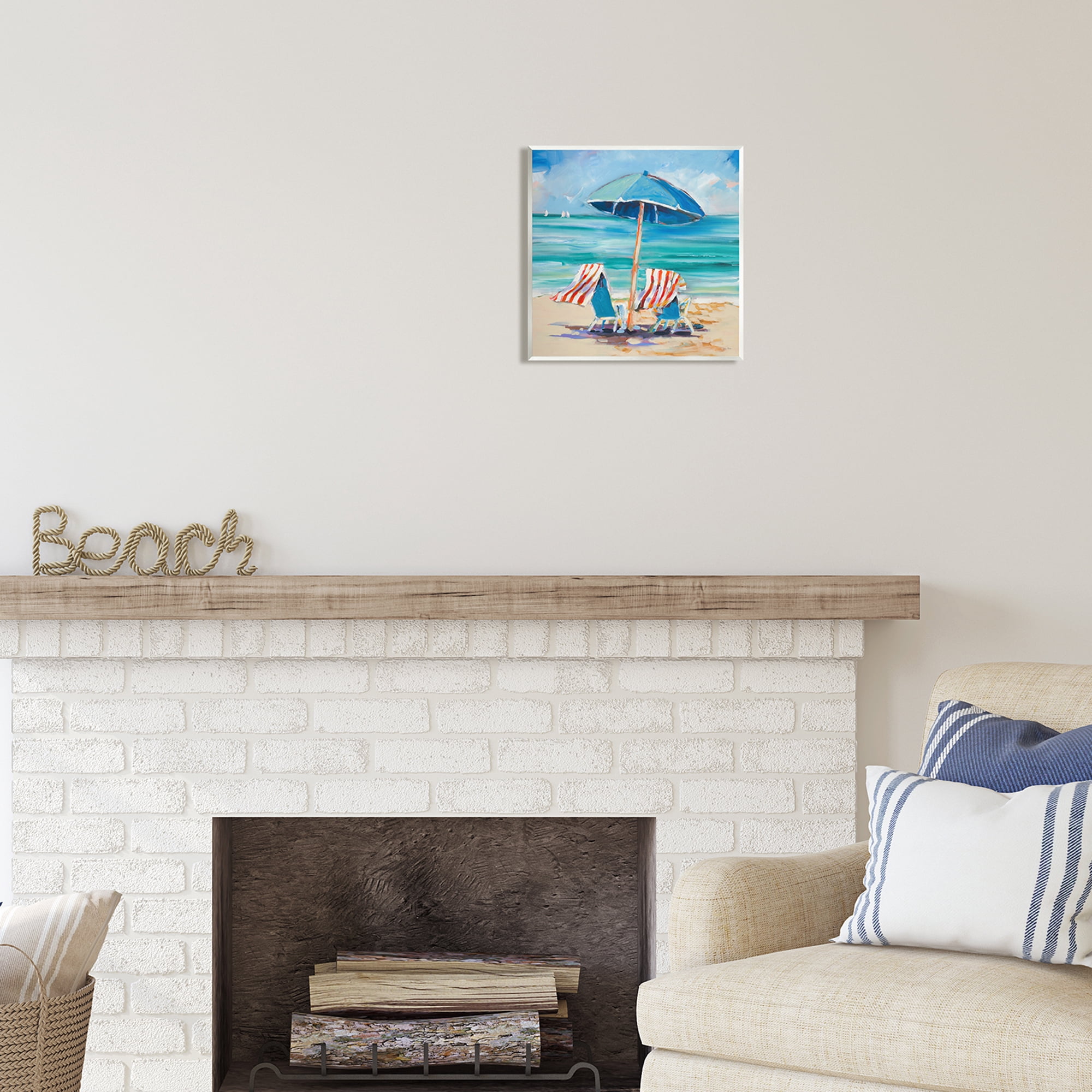 Stupell Industries Caribbean Delight Scenery Nature Painting Unframed Art Print Wall Art, 12 x 12