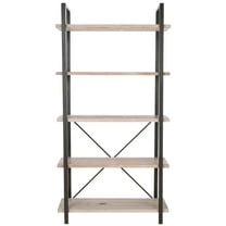 SAFAVIEH Chantel Industrial Classic 5 Tier Etagere, Red Maple