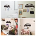 thumbnail image 6 of 1set Iron Wall Mounted Hook Hangers 10-Hook Decorative Organizer Rack for Bag Clothes Key Scarf Hanging Holder with Screws Black Car 150x330mm, 6 of 7
