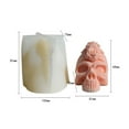 thumbnail image 2 of Rose Skull Head Silicone Mold Candle Soap Making Mould Chocolate Candy Decorating Tool Supply, 2 of 4