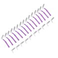 thumbnail image 2 of Cepillo dental, 25 piezas en forma de L, cepillo interdental pequeño, cepillo interdental, eficiencia maximizada, 2 of 8
