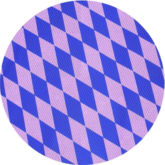 Ahgly Company Machine Washable Indoor Square Transitional Bright Lilac Purple Area Rugs, 3' Square
