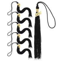VORCOOL 6Pcs Black Graduation Cap Tassel Charms Easy to Attach for Graduation Season and Special Events