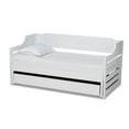 thumbnail image 2 of Baxton Studio Jameson Modern and Transitional White Finished Expandable Twin Size to King Size Daybed with Storage, 2 of 7