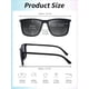 thumbnail image 5 of Gafas de Sol JIM HALO Retro Cuadradas Polarizadas UV400 56MM para Hombre, 5 of 6