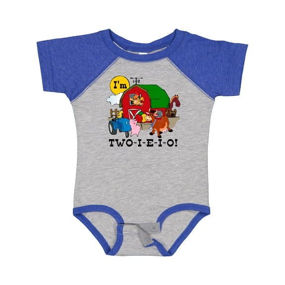 Inktastic TWO-I-E-I-O Boys or Girls Baby Bodysuit