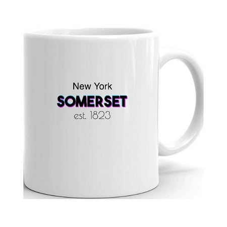 

Tri Color Somerset New York Ceramic Dishwasher And Microwave Safe Mug By Undefined Gifts