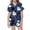 Navy, variant on Weebloom Halloween Girl Pajamas Cute Ghost Pajamas Set Soft Printed Kids Short Sleeve Button Down Shirt Shorts Cute Holiday Outfit Tween Sleepwear Nightwear Pjs Loungewear Navy 10-11 Years