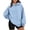 Light Blue, variant on Stralyhd Women's Oversized Casual Hoodies Long Sleeve Solid Lightweight Pullover Tops Loose Sweatshirt with Front Pocket Green 2XL