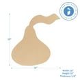 thumbnail image 2 of Wooden Hershey Kiss Cutout Unfinished, 12 inch x 12 inch, Pack of 100 Wood Signs for Valentines Day Door Décor, Crafts, and Personalized Gift, by Woodpeckers, 2 of 5