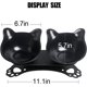 thumbnail image 2 of Elevated Cat Bowls,Double Cat Dog Bowls,15°Tilted Raised Cat Bowls,Cat Food Bowls Protective Cat Feeder Bowl for and Small Dogs, 2 of 5