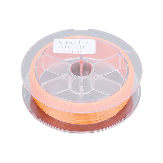 Fly Line Cup Filler Line, Polyester Fly Fishing Huge Fight Line Braided Core For Freshwater Fishing Orange