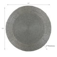 thumbnail image 3 of Maison Concepts Christmas Beaded Round Placemat Silver - Set of 4 (13L X 13W X 2H), 3 of 4
