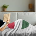thumbnail image 3 of Hungary Soft Flannel Fleece Blanket, Hungarian Flag Symbolic National Emblem Eastern Europe Country Theme, Cozy Plush for Indoor and Outdoor Use, 60" x 80", Jade Green White and Red, by Ambesonne, 3 of 5