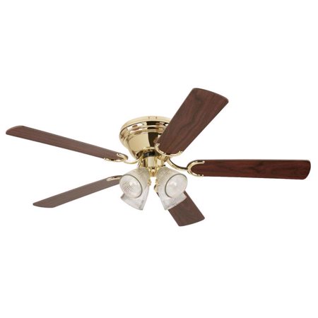 

Westinghouse Contempra IV 52 in. Polished Brass Brown Indoor Ceiling Fan