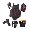 thumbnail image 2 of Set de equipo Sanda con guantes de boxeo para entrenamiento deportivo, taekwondo y artes marciales. Negro M, 2 of 9
