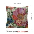 thumbnail image 4 of Fenyluxe Rose Flowers Decorative Throw Pillows Covers, Watercolor Bouquet Floral Rose Peony Garden Throw Cushion Cover 2pcs Pillowcases for Bedroom Sofa Living Room, 2pcs White, 4 of 7