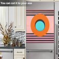 thumbnail image 3 of Yayeee Magnetic Dishwasher Cover for The Front Decoration Home Kitchen Machine Sticker Protector, Orange Circle, 3 of 6