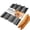 Black, variant on KITESSENSU Nonstick Baguette Pans for Baking, Perforated 3 Loaves French Bread Pan, Heavy Duty Baguette Baking Pans, Non Toxic Stainless Steel Baguette Tray for Oven, 15" x 9", Silver
