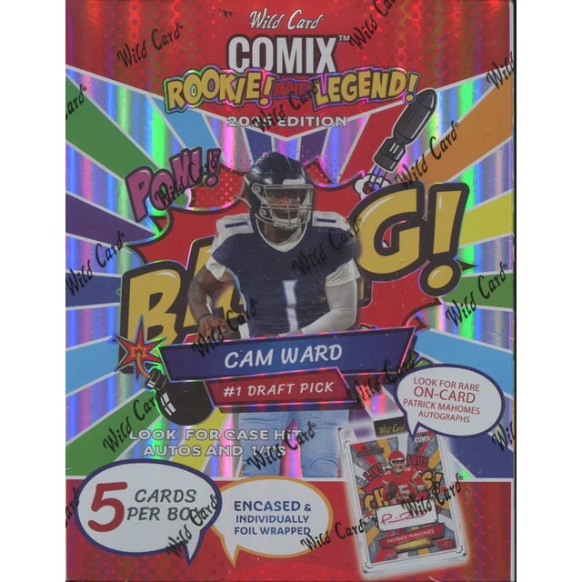 Wild Card 2025 Comix Rookie And Legend Football Hobby Box