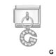 thumbnail image 2 of Pulsera con colgante de letra italiana, nueva, de acero inoxidable, ideal para hacer tú mismo., 2 of 2