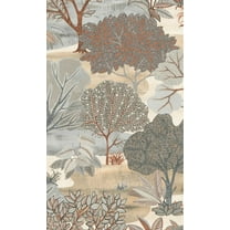 Taupe Jungle Forest Tropical Wallpaper, Double Roll, 57 sqft