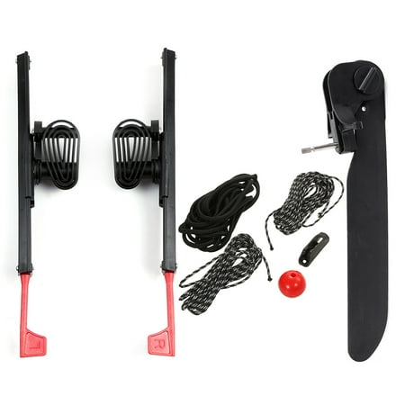 2Pcs Adjustable Locking Kayak Foot Braces Pedals with Tail Rudder Foot Control Direction Steering System Tool