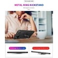 thumbnail image 3 of Cellular Phone Case for Samsung Galaxy A42 5G, Heavy Duty Protection with Metal Ring Holder Kickstand, Black, 3 of 7