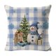 thumbnail image 2 of Seyotauo Winter Christmas Pillow Covers 18x18 Inch Blue Xmas Tree Decorative Throw Pillowcases Outdoor Holiday Seasonal Farmhouse Cushion Cases Decor for Sofa Couch Bed, 2 of 6