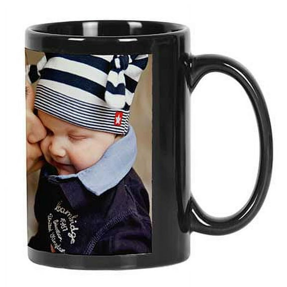 Printtoo PersonalizedPhotoCollage CoffeeMugMother's Love Custom Picture Ceramic CupDishwasher & Microwave Safe- 11 Oz -Black