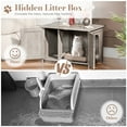 thumbnail image 4 of Walsunny Hidden Cat Litter Box Cat Washroom with Double Removable doors and Divider Indoor for Living Room Gray, 4 of 7