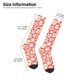 thumbnail image 2 of Fotbe Beige Flowers Calcetas Divertidas Estampadas para Hombre y Mujer, Calcetas de Algodón hasta la Rodilla para Caminar, Correr, Enfermería y Embarazo, 2 of 6