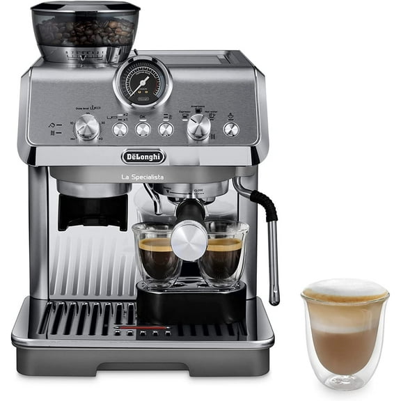 Rugerasay Espresso 20-Bar, 2-Cup Silver Espresso Machine