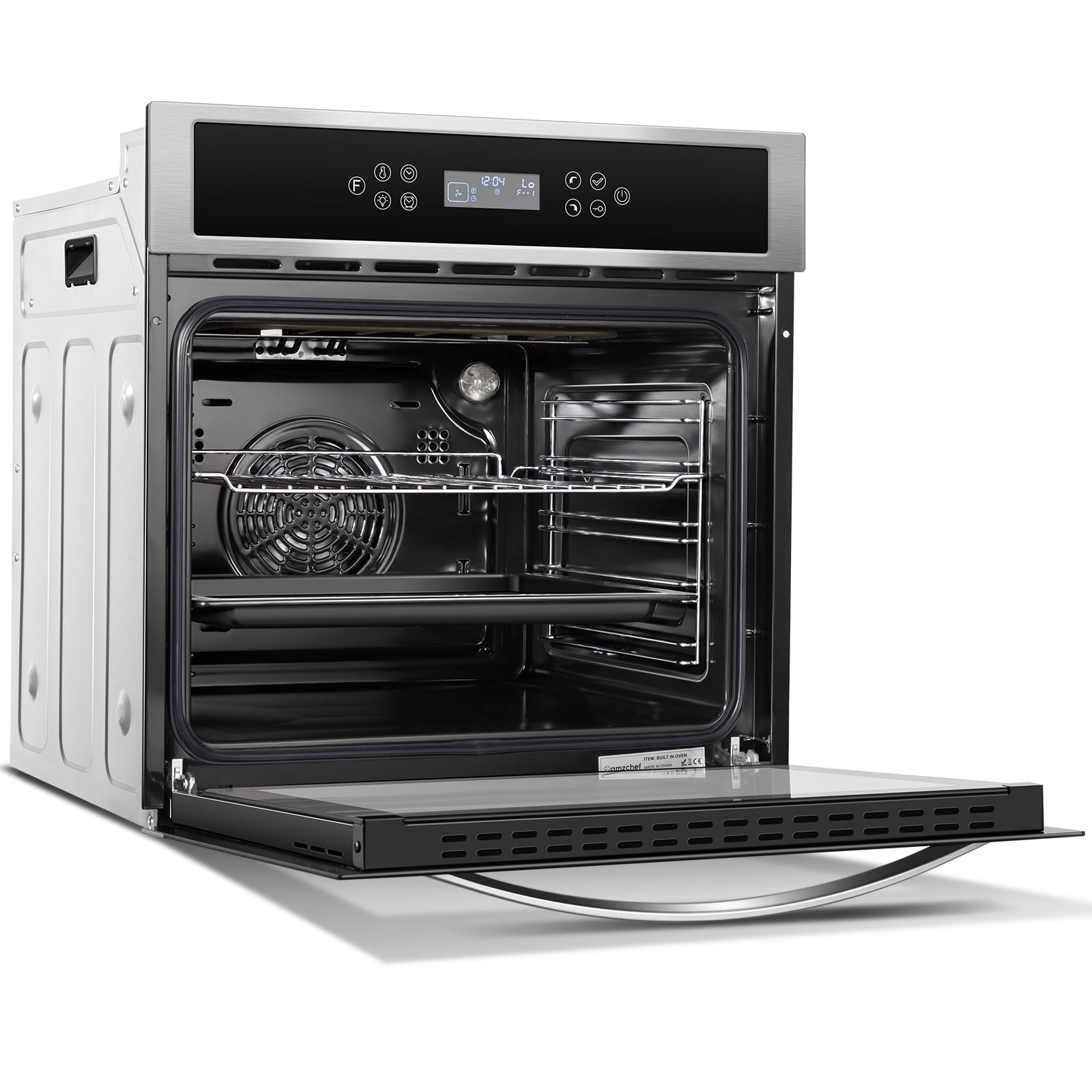 AMZCHEF Single Wall Oven 24" Built-in Electric Ovens