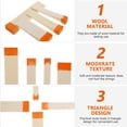 thumbnail image 4 of Shisuyan 4Pcs Piano Mute Blocks Treble Mediant and Tools for Piano Tuning Repairing (Orange), 4 of 9