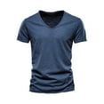 thumbnail image 1 of Minnieouse Ropa africana cultural para entusiastas de la moda masculina Hombres africanos Traje tradicional Ropa africana para hombres Camisetas Azul marino,1 XXL, 1 of 6