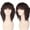Light brown, variant on DOPI Human Hair Wigs For Women Black Color Natural Lace Hair Fashion Women's Sexy Full Bangs Wig Short Wig Small Volume Wig