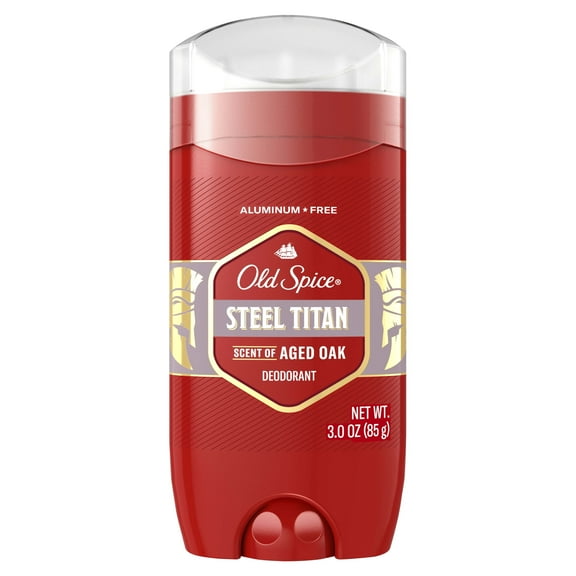 Old Spice Aluminum Free Solid, Men's Deodorant, Stick, Steel Titan, 3.0oz