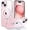 030-Clear, variant on for iPhone 15 Magnetic Case with Invisible Stand [Compatible with Magsafe], Clear Full Body Cover Slim Transparent Shockproof Phone Case for Apple iPhone 15 6.1", Clear